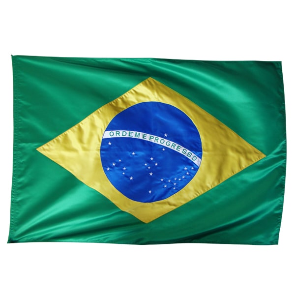 Bandeira do Brasil - Oficial em Cetim - Bordada - Dupla-face :: Torcida